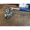 CF8 Spring Return Handle 3pc Ball Valve